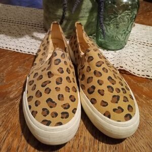 Keds Cheetah Print Slip On Sneakers